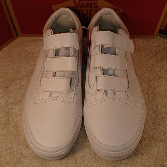 Vans Men's 5.5/Women's 7 Leather V True White Skate Shoes VN0A3D29L3H - Picture 12 of 12